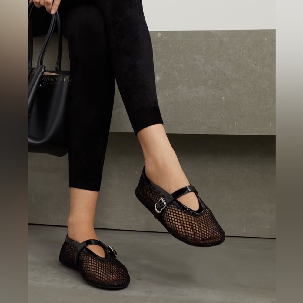 Alaia Fishnet Flats